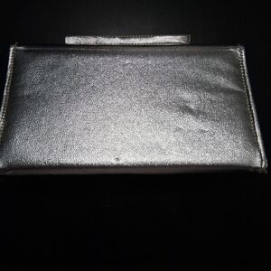 Silver Women's Evening Clutch   Size 8"×5"  (see pics for outside wear)